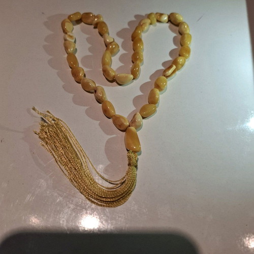 Worry beads from royal solid Baltic amber new