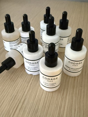 Travel Amenities showergel cream shampoo conditioner σαν καινούργιο από Codage Paris
