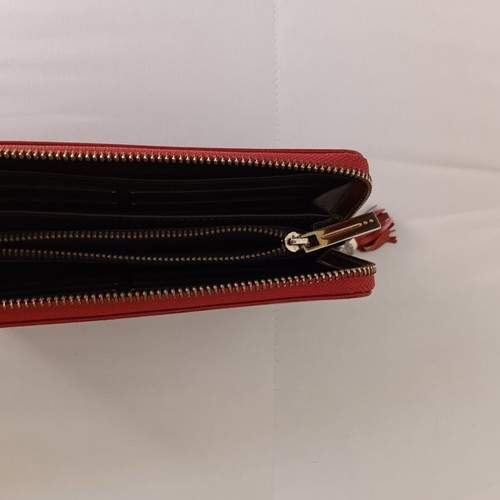 UTERQUE leather wallet red like new