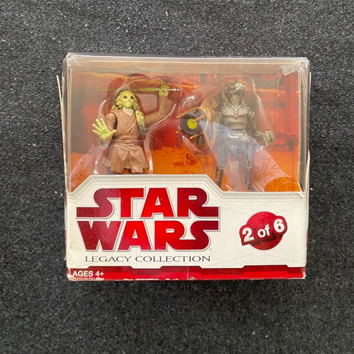 Star Wars Legacy Collection Kit Fisto and Geonosian Warrior figures