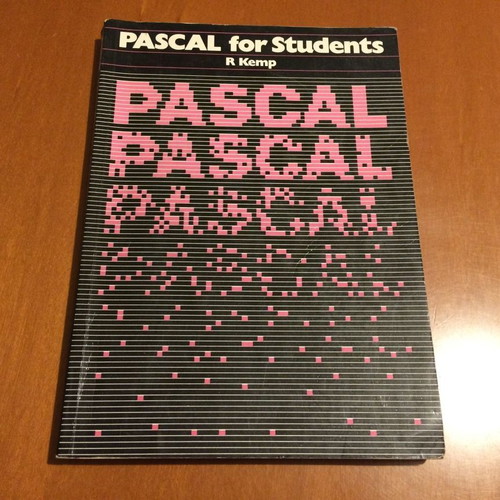 Pascal for Students book used, 1983, R Kemp