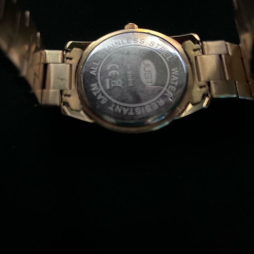 Just Watch gold tone wristwatch lightly used men's