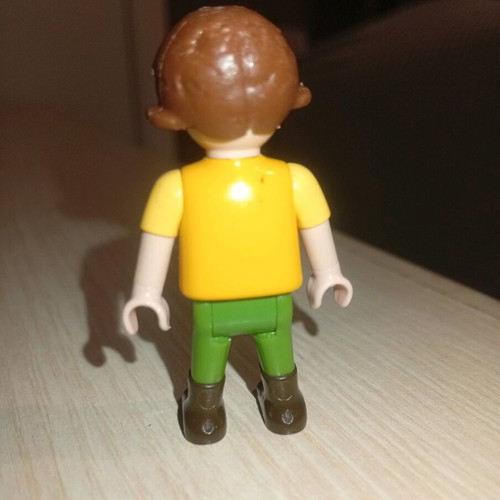 Playmobil children boy vintage 1992 used with wear on face and hair