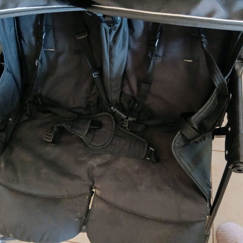 Joie double twin stroller used with defects and waterproof cover