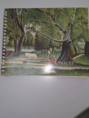 Ατζέντα ημερολόγιο Unicef 1974 καινούργιο με εικόνες ζωγραφικής