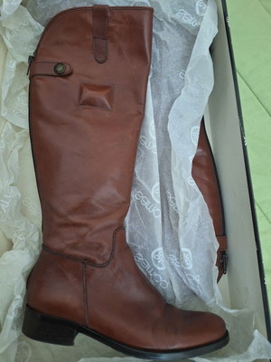 Estefania leather boots brown size 36 like new