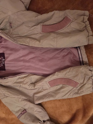 Bershka jacket, beige and light pink