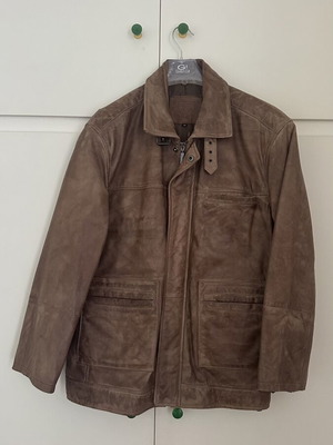 Ανδρικό γνήσιο δερμάτινο μπουφάν Tailor & Son, καφέ καμήλα