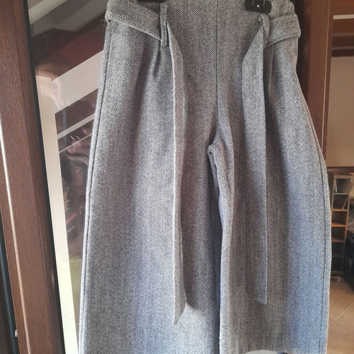 Grey wool culottes for girls 9-10 years old