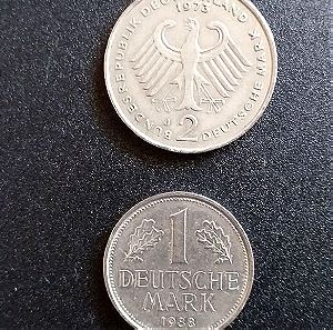 2 νομίσματα συλλεκτικά Γερμανίας