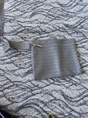 Cosmetic bag, grey, brand new
