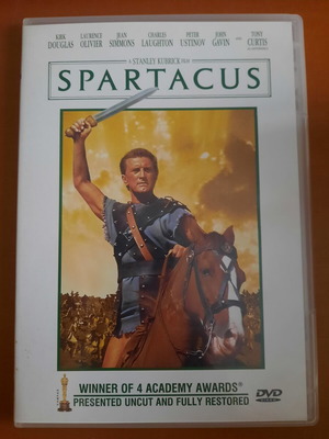 Spartacus DVD like new with Greek subtitles, drama biography historical