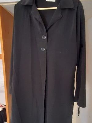 Black long jacket size L