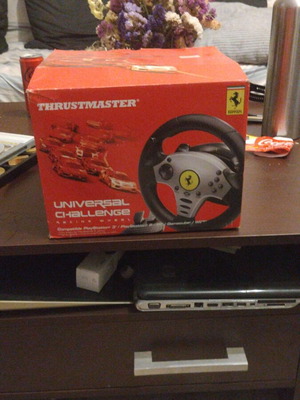 Thrustmaster Universal Challenge Racing Wheel new for PS2 PS3 GameCube Wii