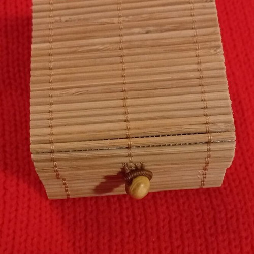 Flying Tiger Copenhagen jewelry box new, bamboo, natural color