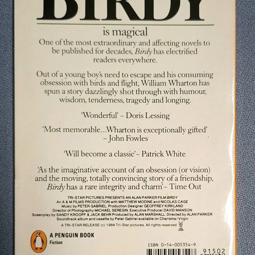 Book Birdy by William Wharton like new, English