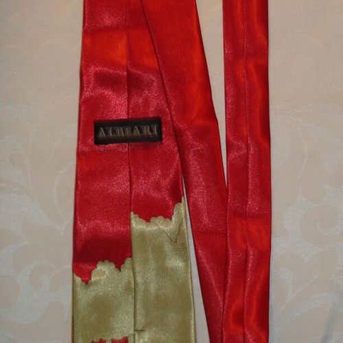 Albeari tie with Charlie Chaplin like new, red