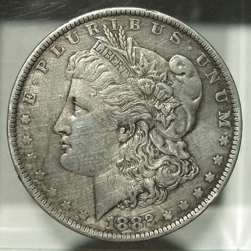 1882 Silver American Morgan Dollar used