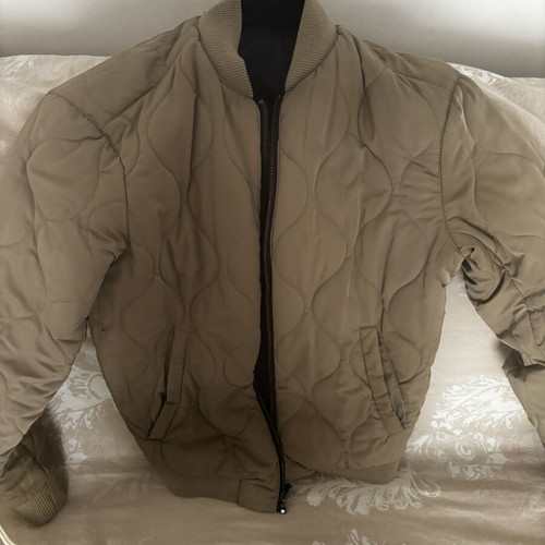 Zara reversible blue beige jacket like new small