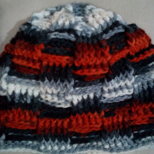 Handmade knit caps colorful, new