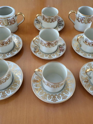 Vintage Luxor coffee set by Fitz & Floyd like new
