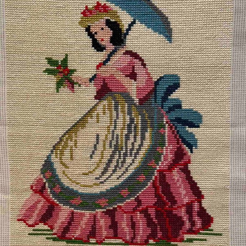 Handmade textile embroidery frame