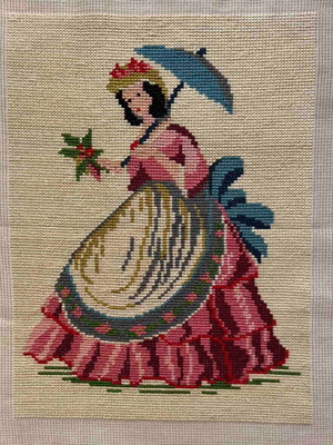 Handmade textile embroidery frame