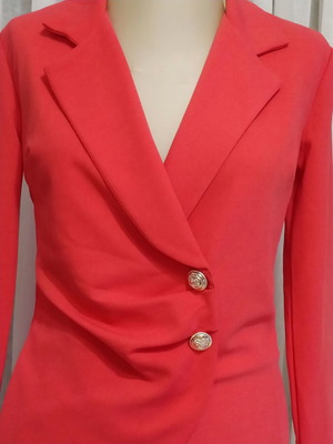 Dress new coral simple and striking
