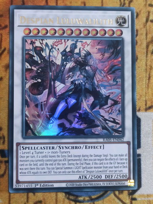 Despian Luluwalilith Synchro Monster κάρτα Yu-Gi-Oh! σαν καινούργιο