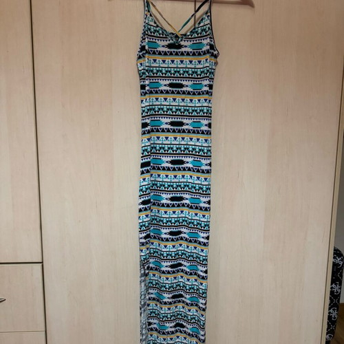 Maxi dress elastic with patterns Pull & Bear, like new condition