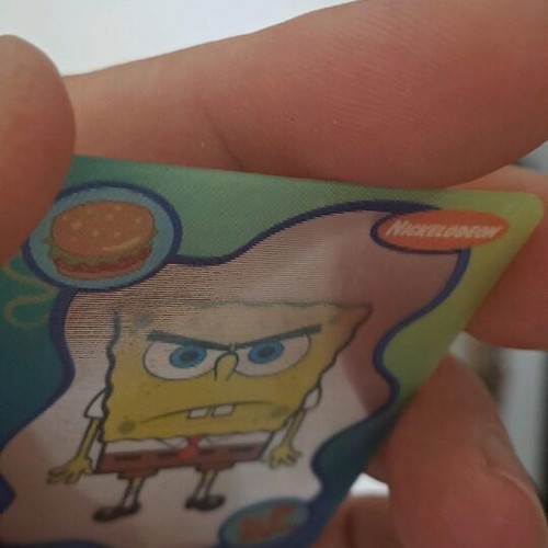 3D card SpongeBob like new, collectible