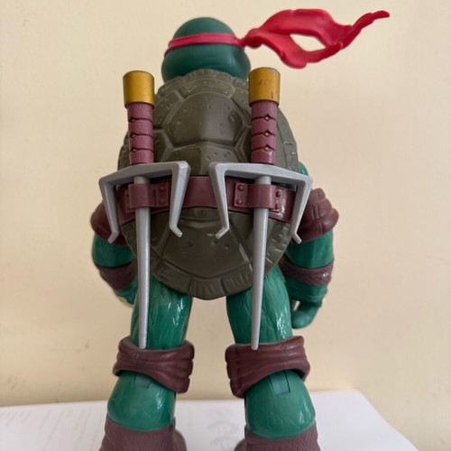Raphael Teenage Mutant Ninja Turtle figure 25cm like new, with opening shell