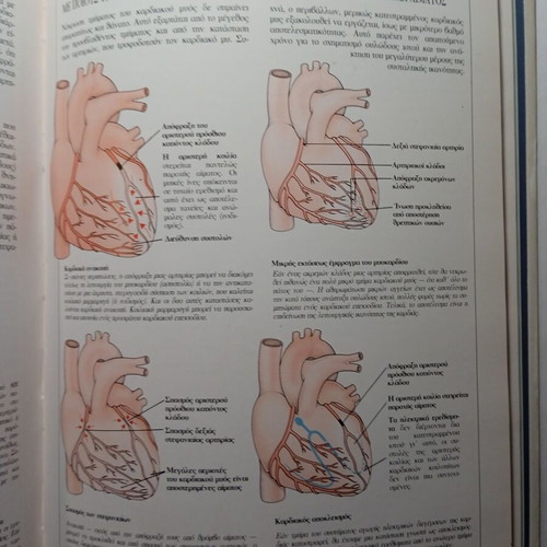 The Heart Family Medical Library book used, Greek