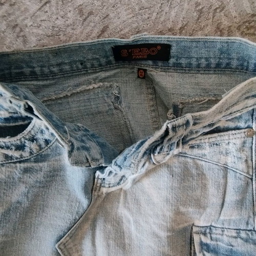 Denim skirt stonewashed, size S / 36 / 8
