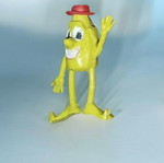 Vintage Pencil Topper μεταχειρισμένο Hong Kong Munch Bunch Mr Banana με κόκκινο καπέλο