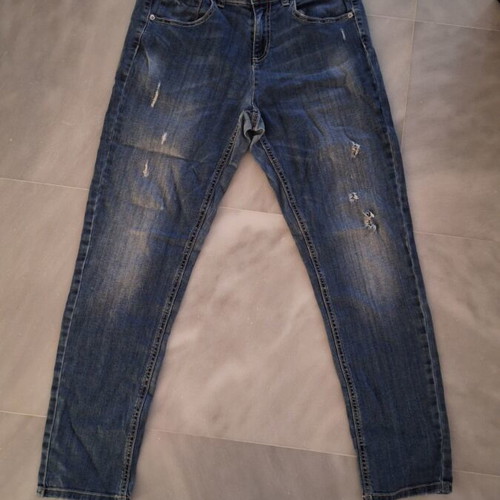 Benetton jeans girls 3XL like new, adjustable waist, blue