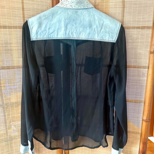 Toi&Moi shirt size S new, black and blue