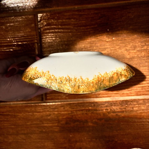 Ceramic handmade platters used, set of 2 pieces