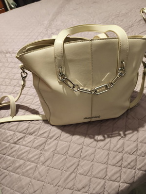 Marina Galanti handbag like new, offwhite, practical and modern