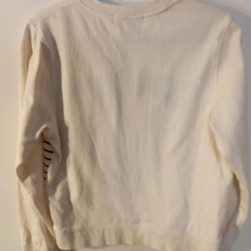 Woolworths sweatshirt in sugar and navy blue like new, cotton