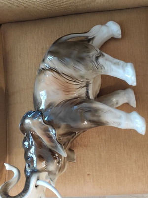 Porcelain elephant like new from Czechia