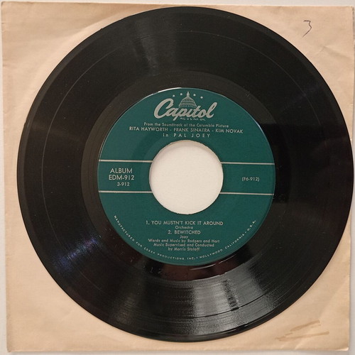 Vintage Pal Joey 45 RPM Records Set of 4 used, Capitol Records