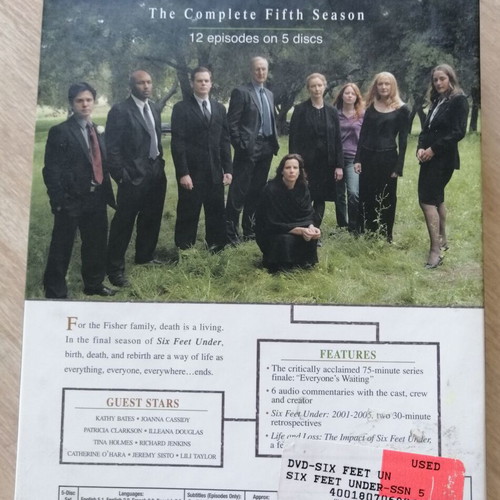 Six Feet Under DVD used, complete fifth season with subtitles