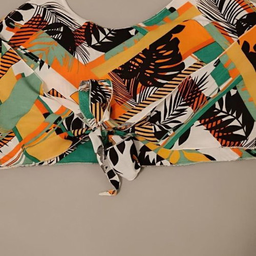 Set of palazzo pants and crop top used, small pants medium top