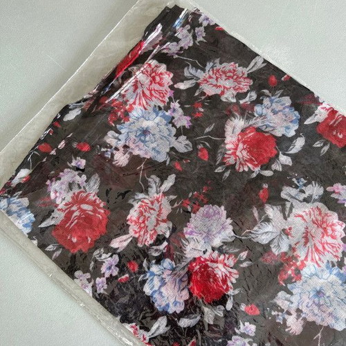 Women's scarf new, black and red