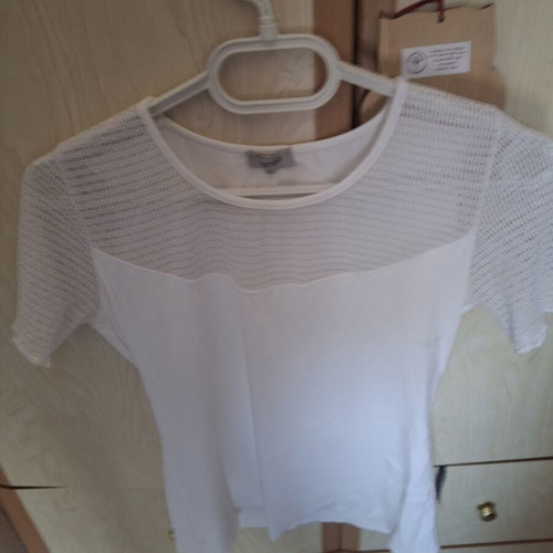 White T-shirt like new, size S
