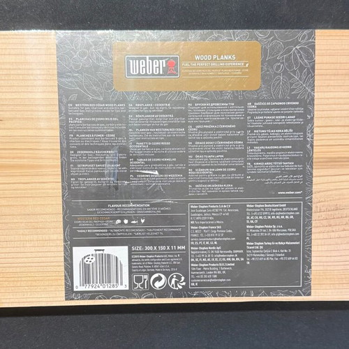 Weber Western Red Cedar Wood Planks new, pack of 2 for smoking
