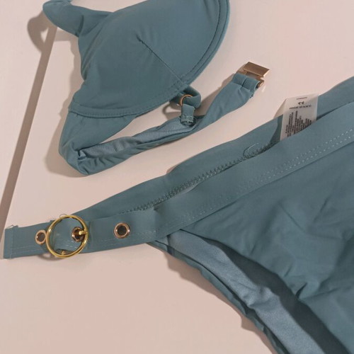 Bikini set new, petrol color, size M/L with underwire top