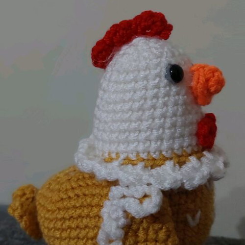 Knitted chick new, Easter doll