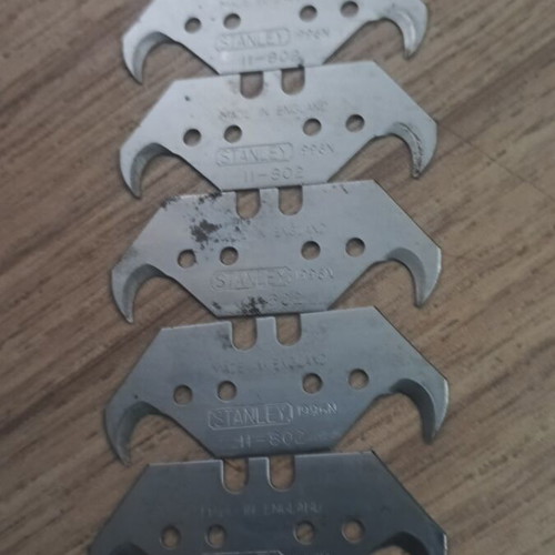 Hook blades 1996 50x19mm set of 6 like new